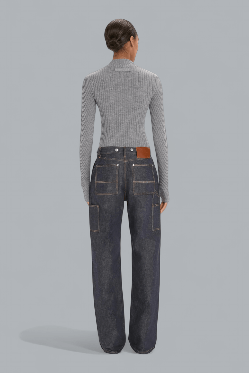 PANELLED JEANS