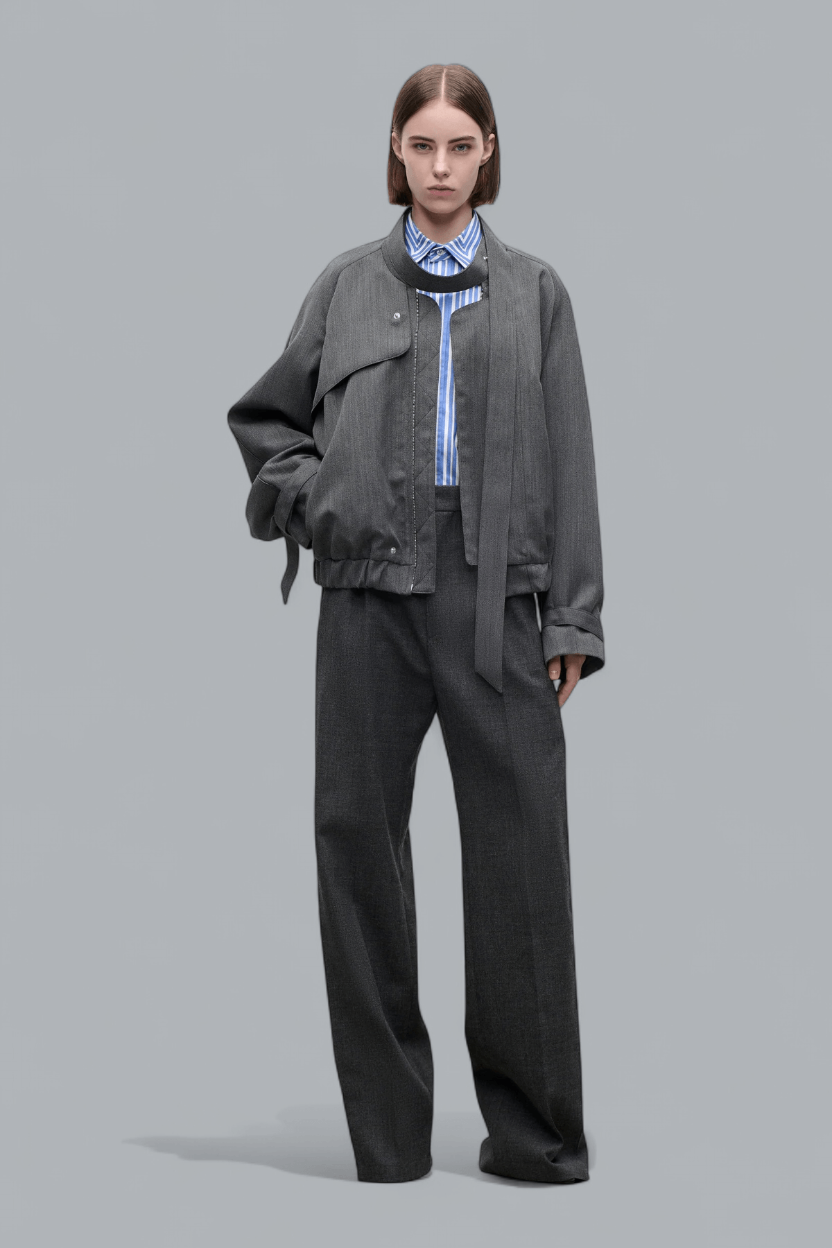 SCARF BOMBER JACKET