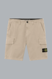ORGANIC COTTON STRETCH BROKEN TWILL SHORTS DESERT SAND