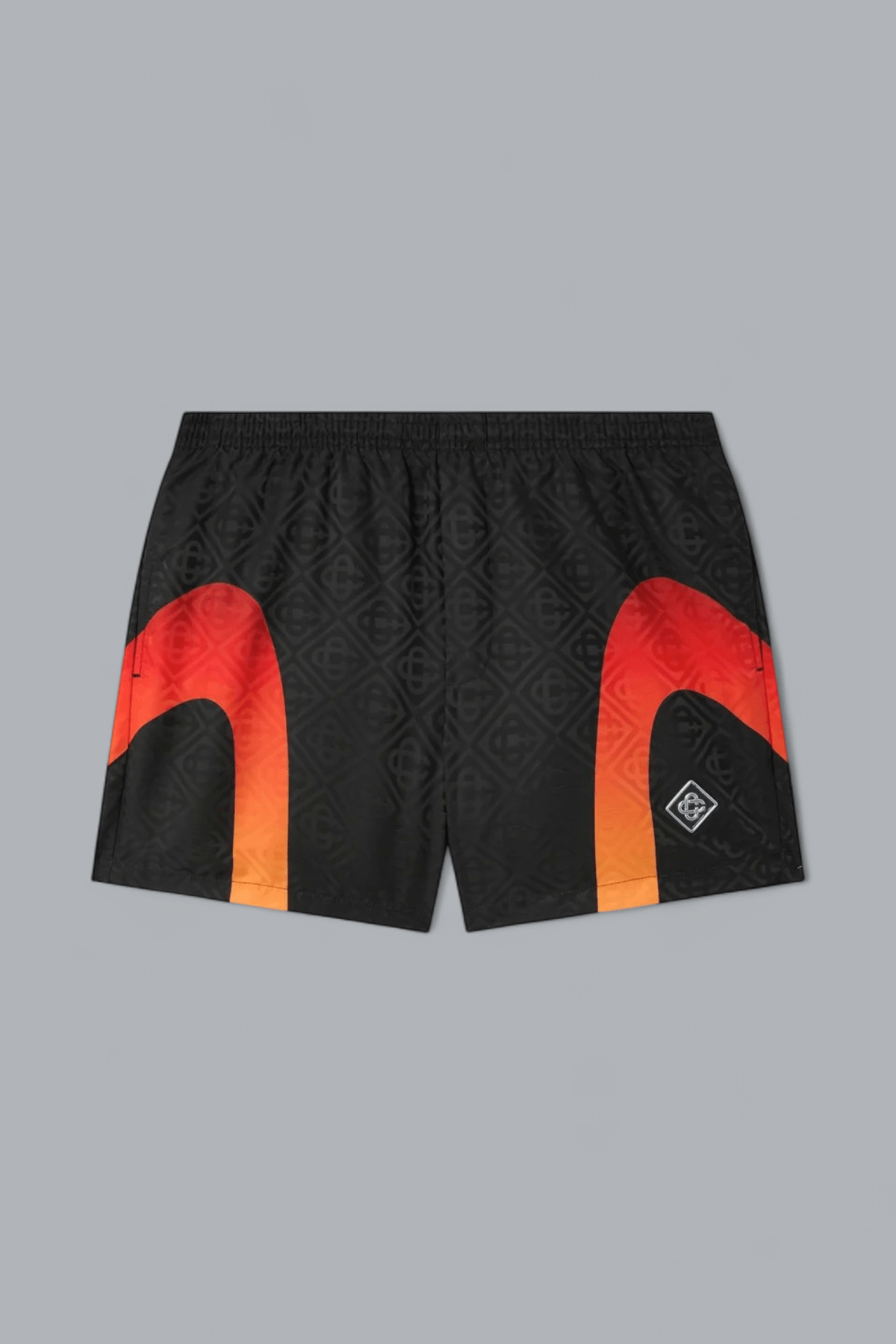 GRADIENT PANEL MONOGRAM SWIM SHORTS