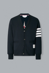 Sailboat-Cardigan aus klassischem Loopback-Material mit 4-Bar-Motiv