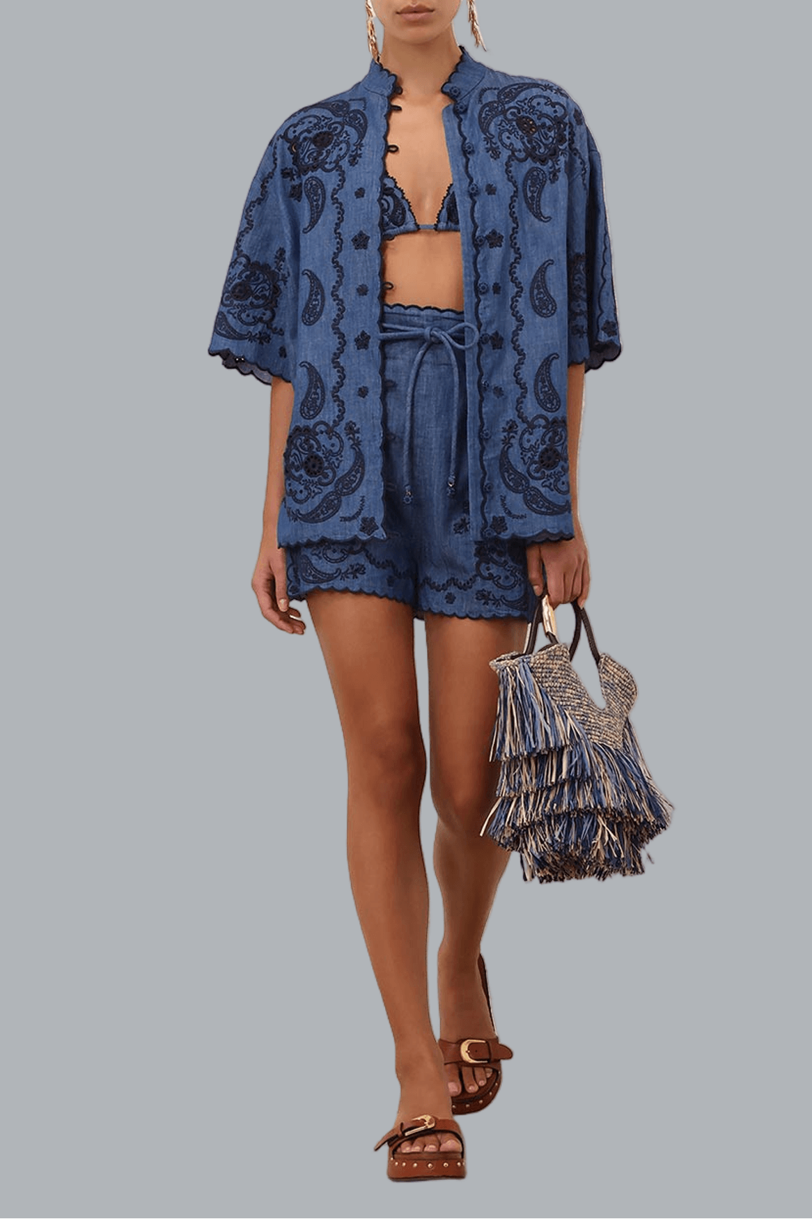 ASTER EMBROIDERED DENIM SHIRT