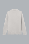 S.I. GHOST LIGHT PURE RWS WOOL CREW NECK DUST GREY