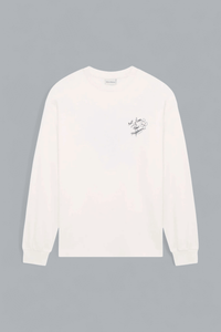 ESQUISSE SLOGAN T-SHIRT MET LANGE MOUWEN
