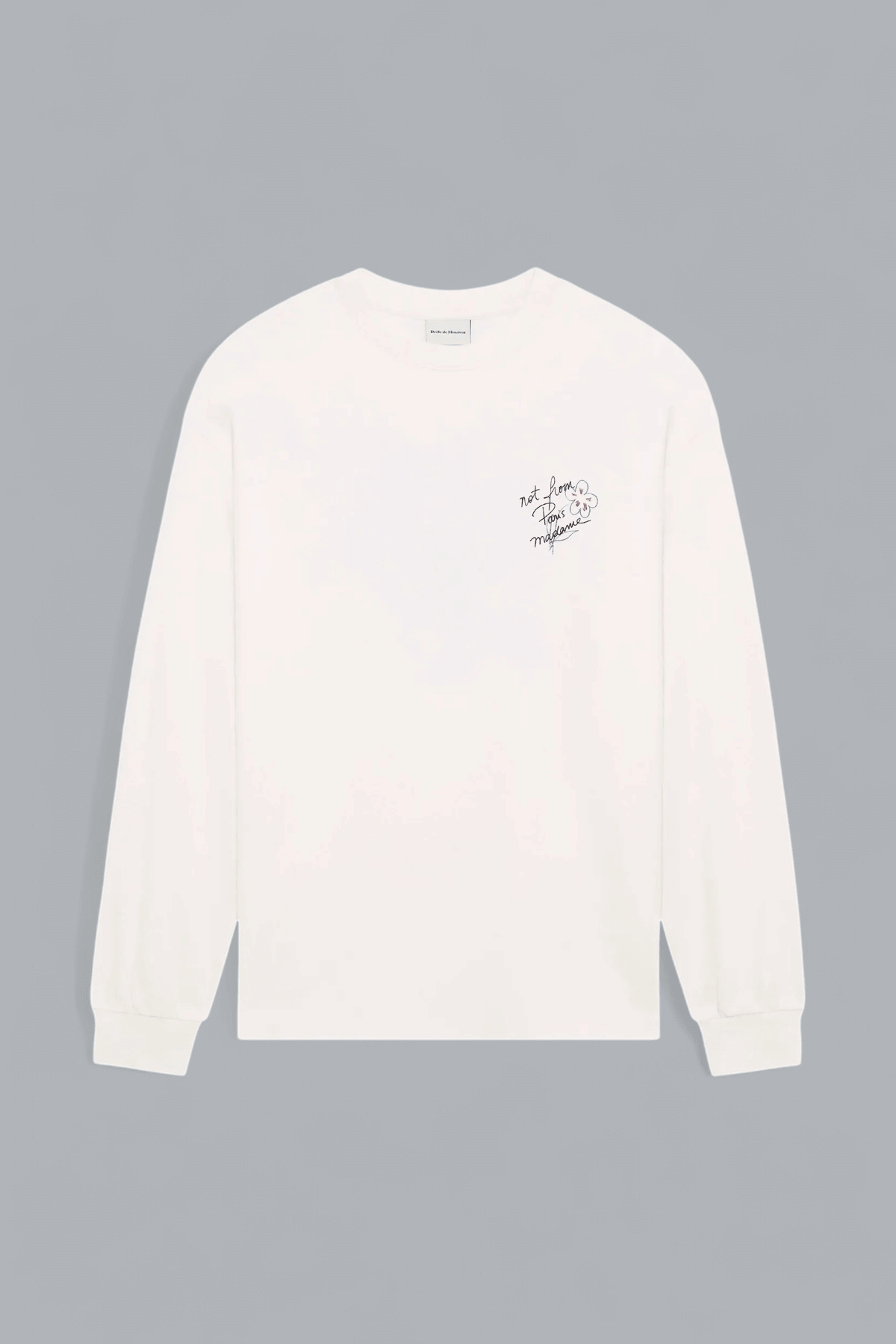 ESQUISSE SLOGAN LONG SLEEVE T-SHIRT