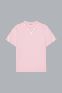 COUTURE SEAM CONTRASTED STITCH T-SHIRT