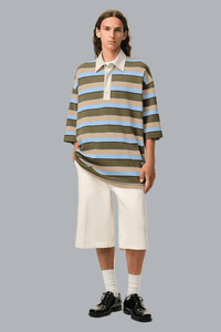 POLO AMI OVERSIZED BLUE
