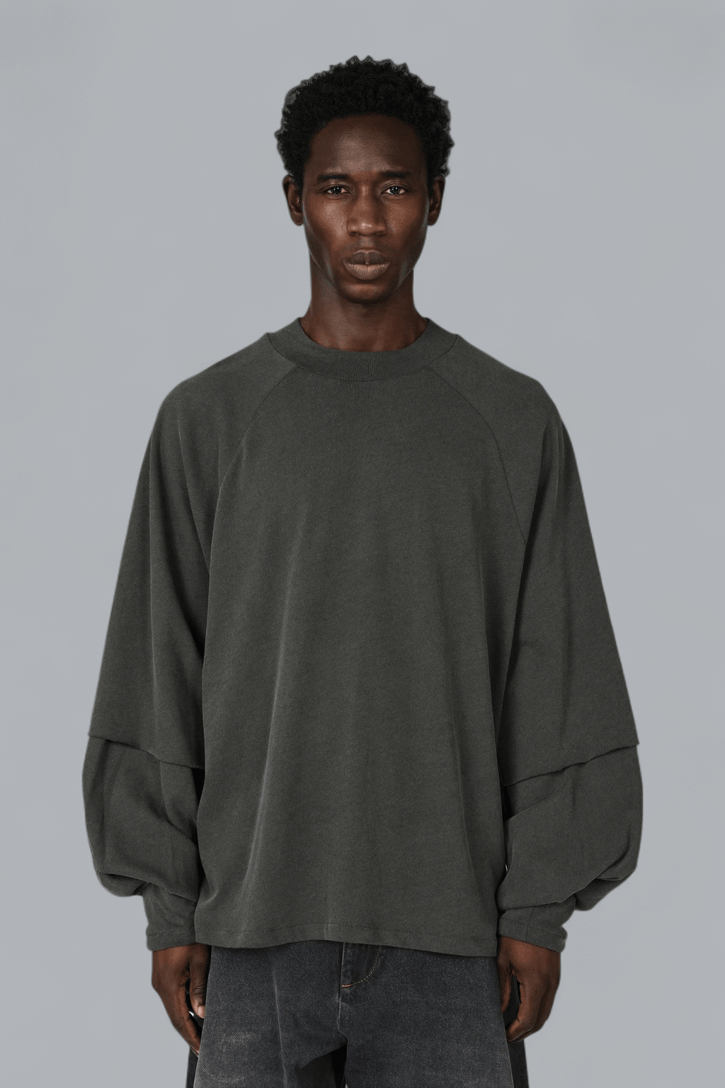 RAGLAN LAYERED LONG SLEEVE T-SHIRT