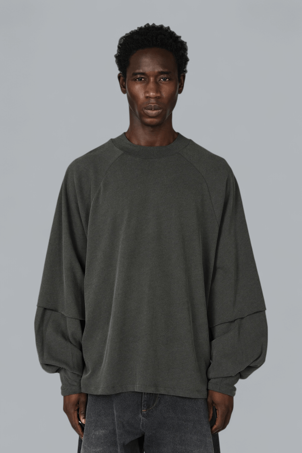 RAGLAN LAYERED LONG SLEEVE T-SHIRT