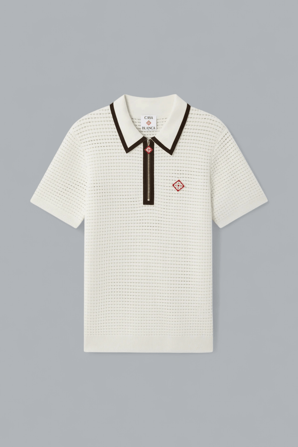 WAFFLE STITCH POLO SHIRT