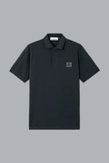 Poloshirt van 50/2 biologisch katoen piqué, marineblauw
