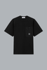 COMBED ORGANIC COTTON JERSEY T-SHIRT BLACK