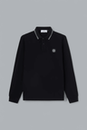 ORGANIC COTTON PIQUÉ WITH STRETCH LONG SLEEVE POLO SHIRT