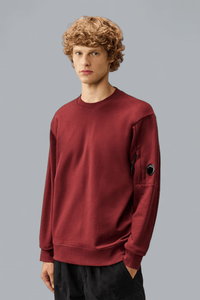 DIAGONAL RAISED FLEECE LENS SWEATER