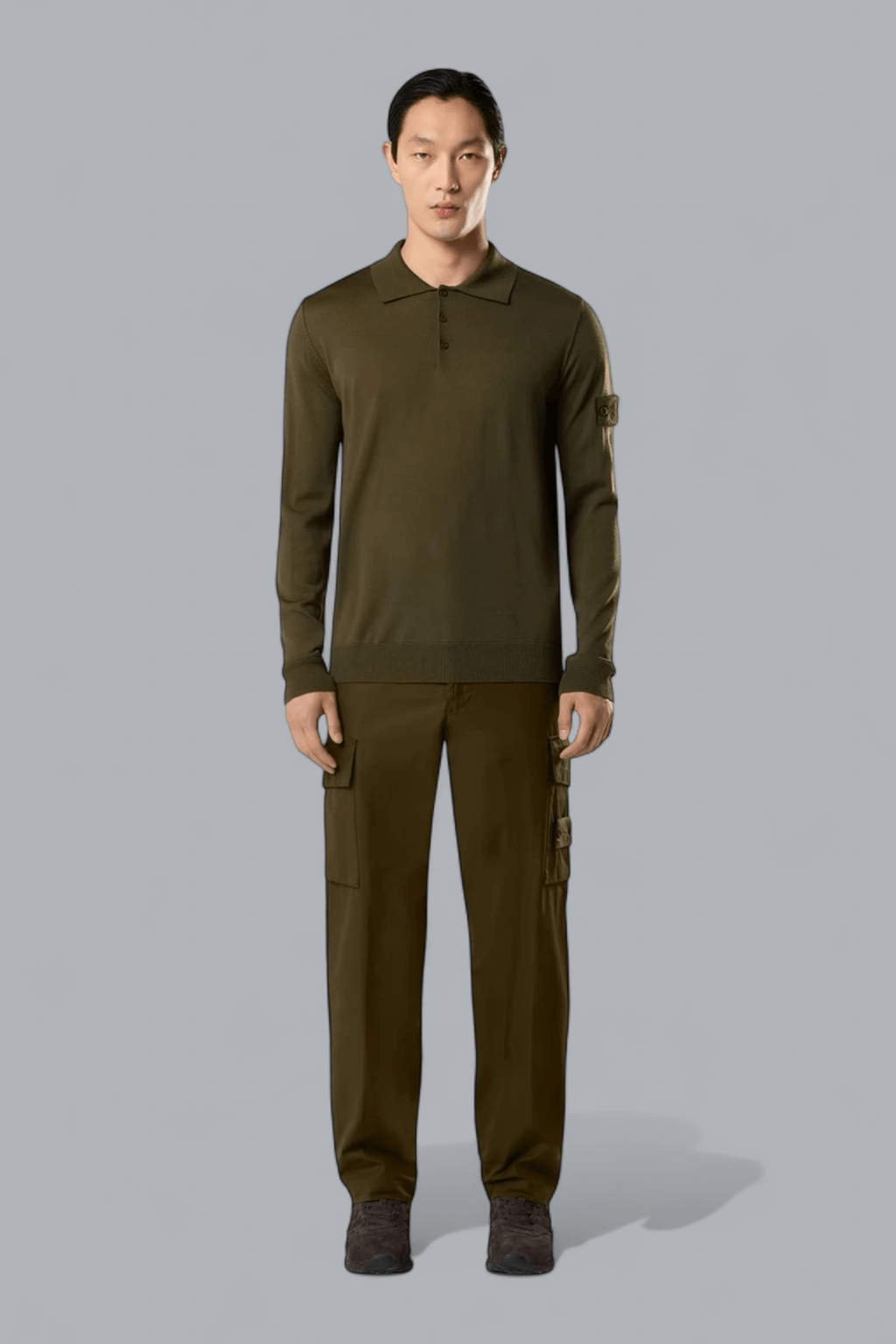LIGHT PURE RWS WOOL GHOST POLO SHIRT