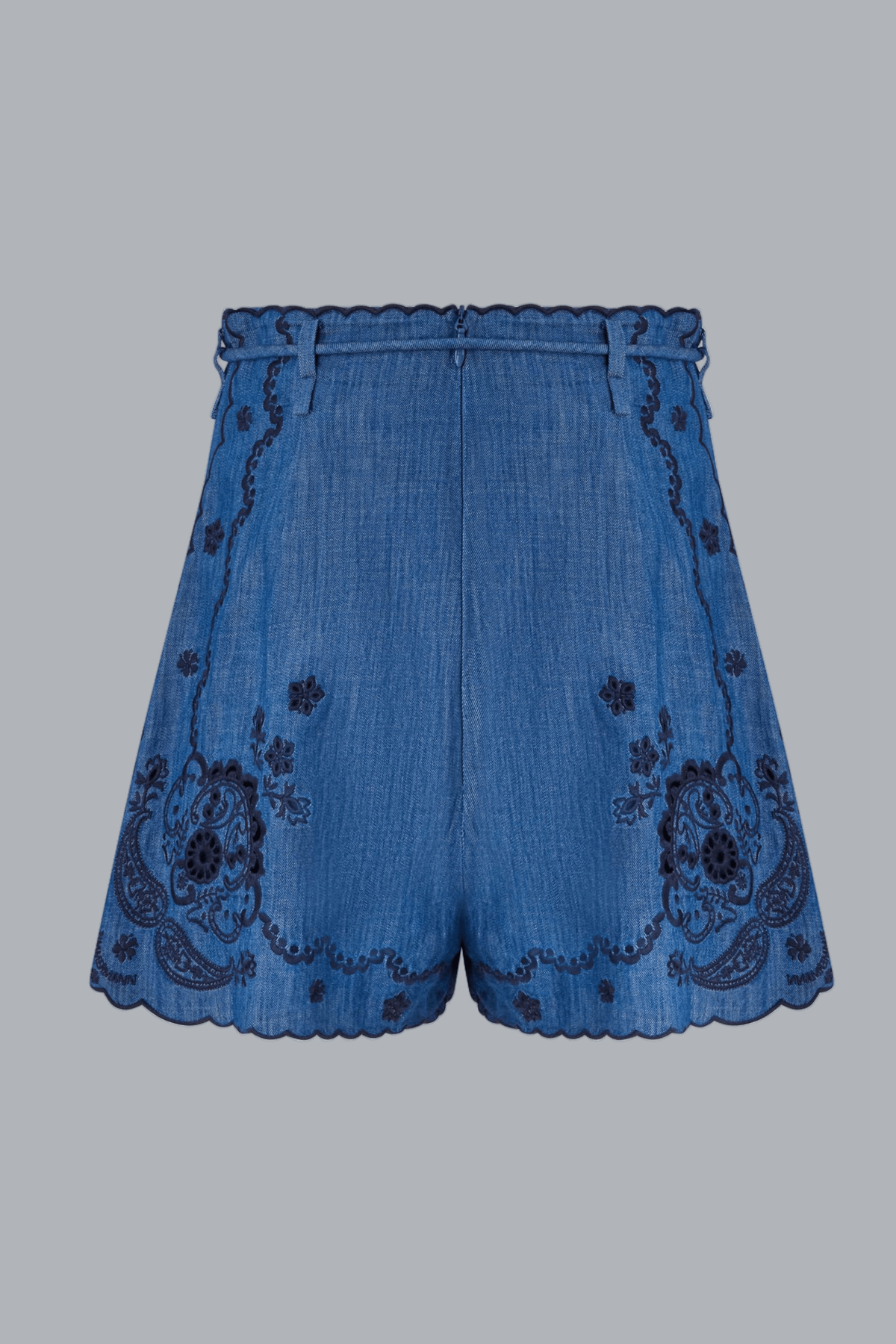 ASTER EMBROIDERED DENIM SHORTS