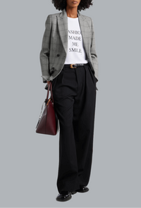 Fashion Made Me Smile Slogan T-Shirt