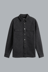 LASER MONOGRAM DENIM SHIRT BLACK