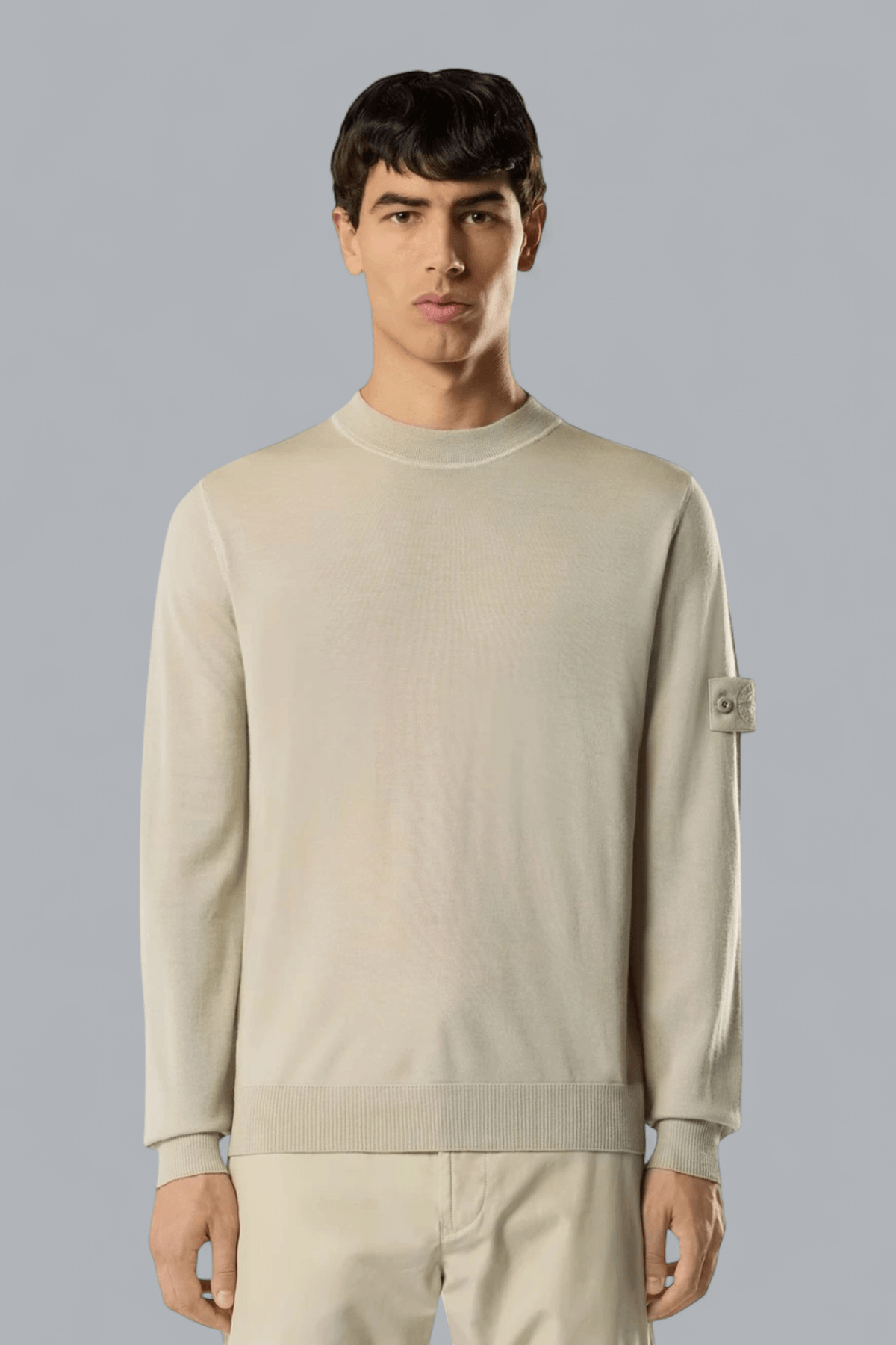 LIGHT PURE RWS WOOL GHOST CREWNECK
