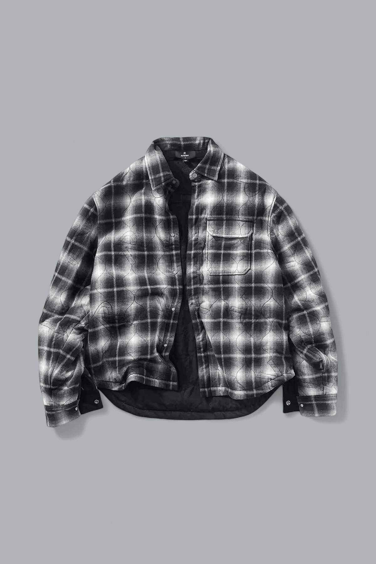 LOGO QUILTED FLANNEL SHIRT