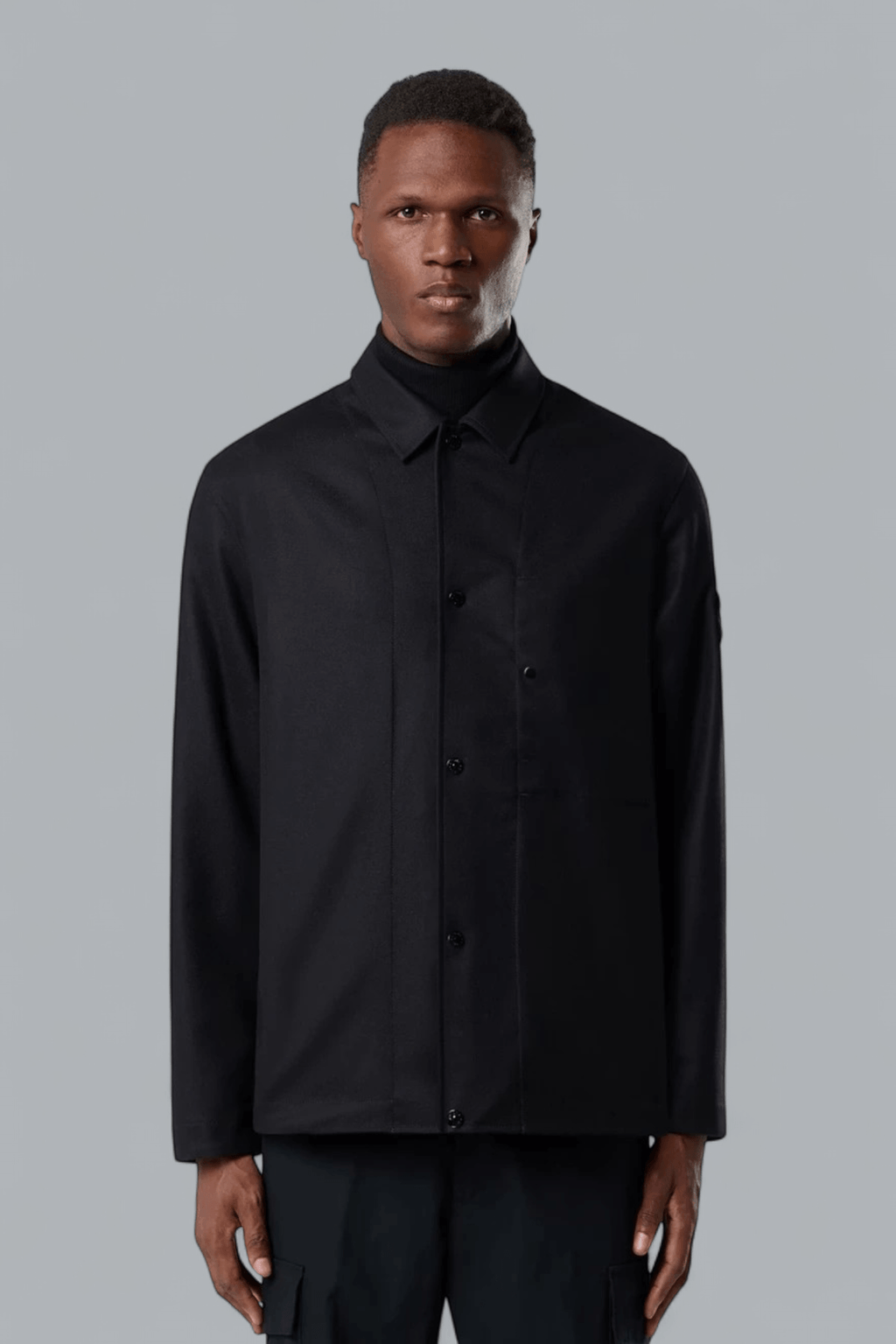 WOOL NYLON FLANNEL GHOST OVERSHIRT