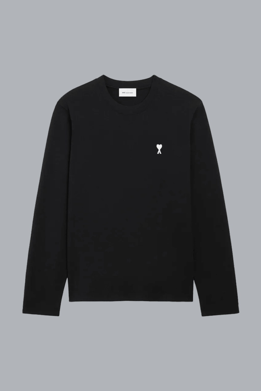CONTRASTED AMI DE COEUR LONG SLEEVE T-SHIRT