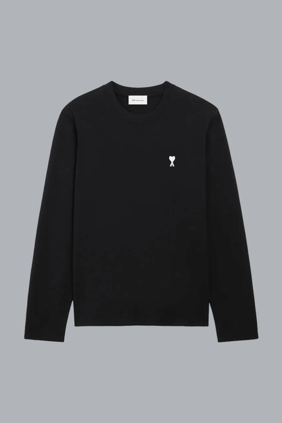 CONTRASTED AMI DE COEUR LONG SLEEVE T-SHIRT