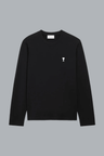 CONTRASTED AMI DE COEUR LONG SLEEVE T-SHIRT