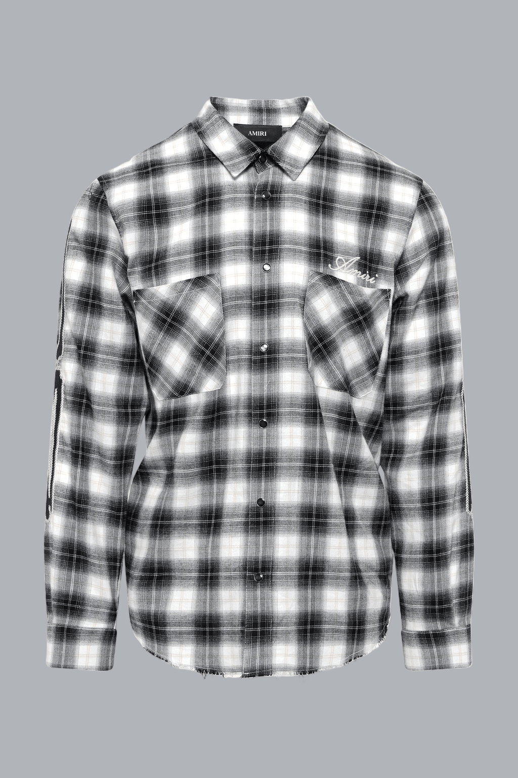BONES FLANNEL OVERSHIRT BLACK