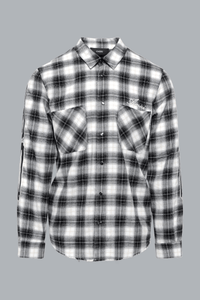 BONES FLANNEL OVERSHIRT BLACK