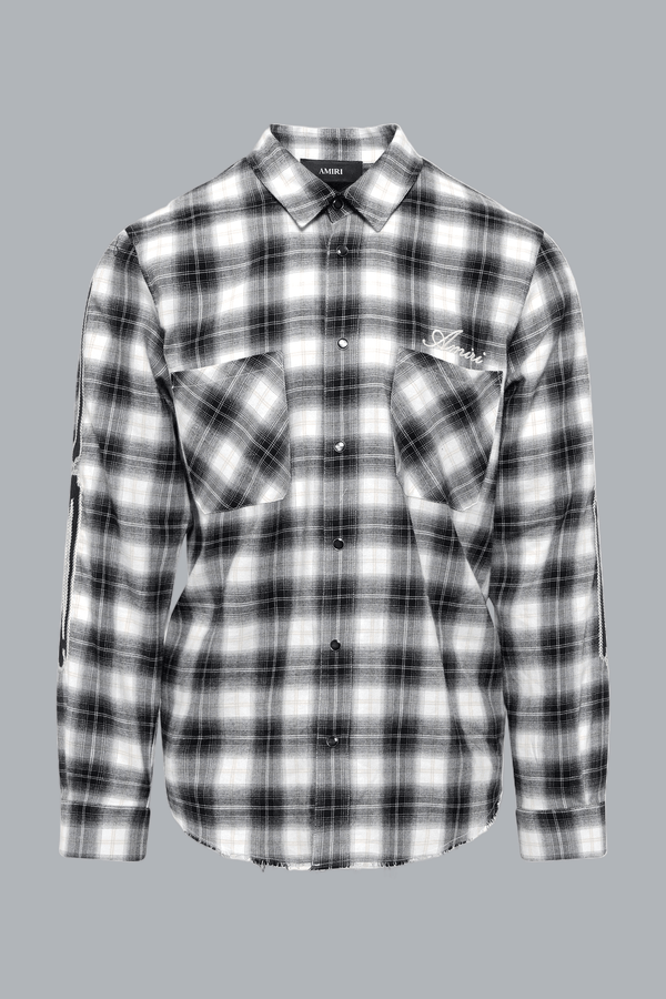 BONES FLANNEL OVERSHIRT BLACK