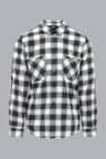 BONES FLANNEL OVERSHIRT BLACK
