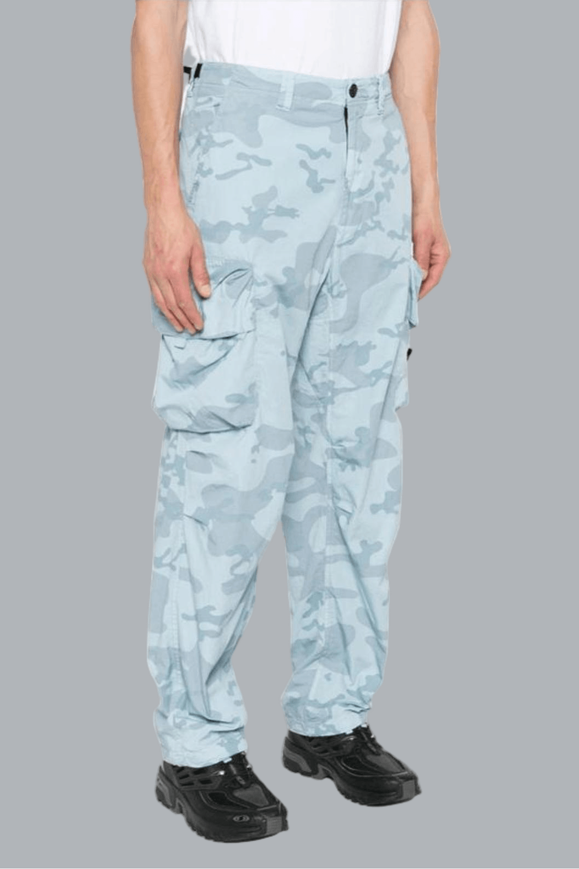 FADED CAMO RIPSTOP-TC TROUSERS POWDER BLUE