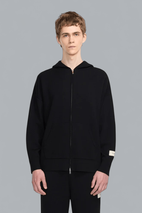 ATELIER KNIT ZIP THROUGH HOODIE