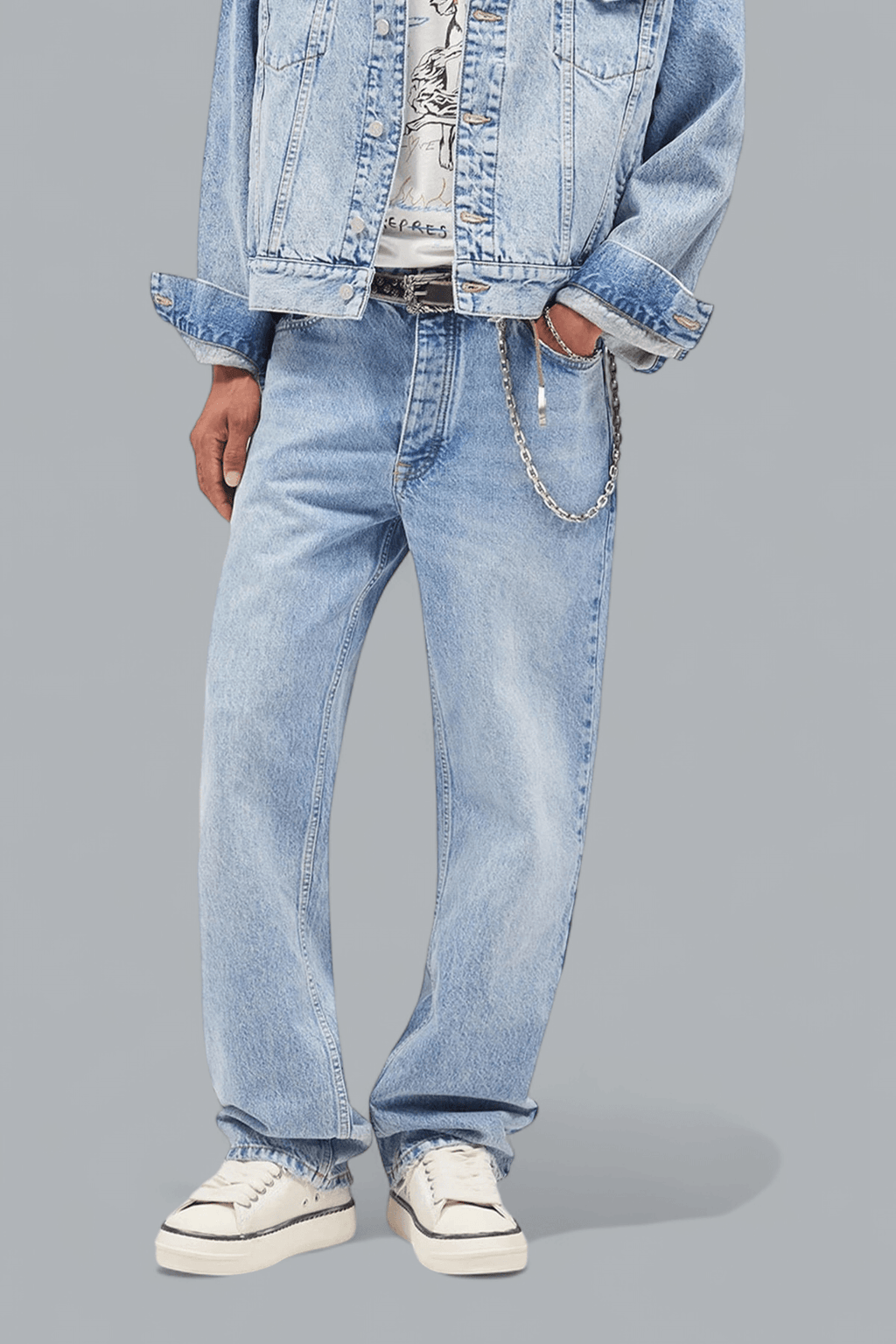 HEATON DENIM STRAIGHT JEANS