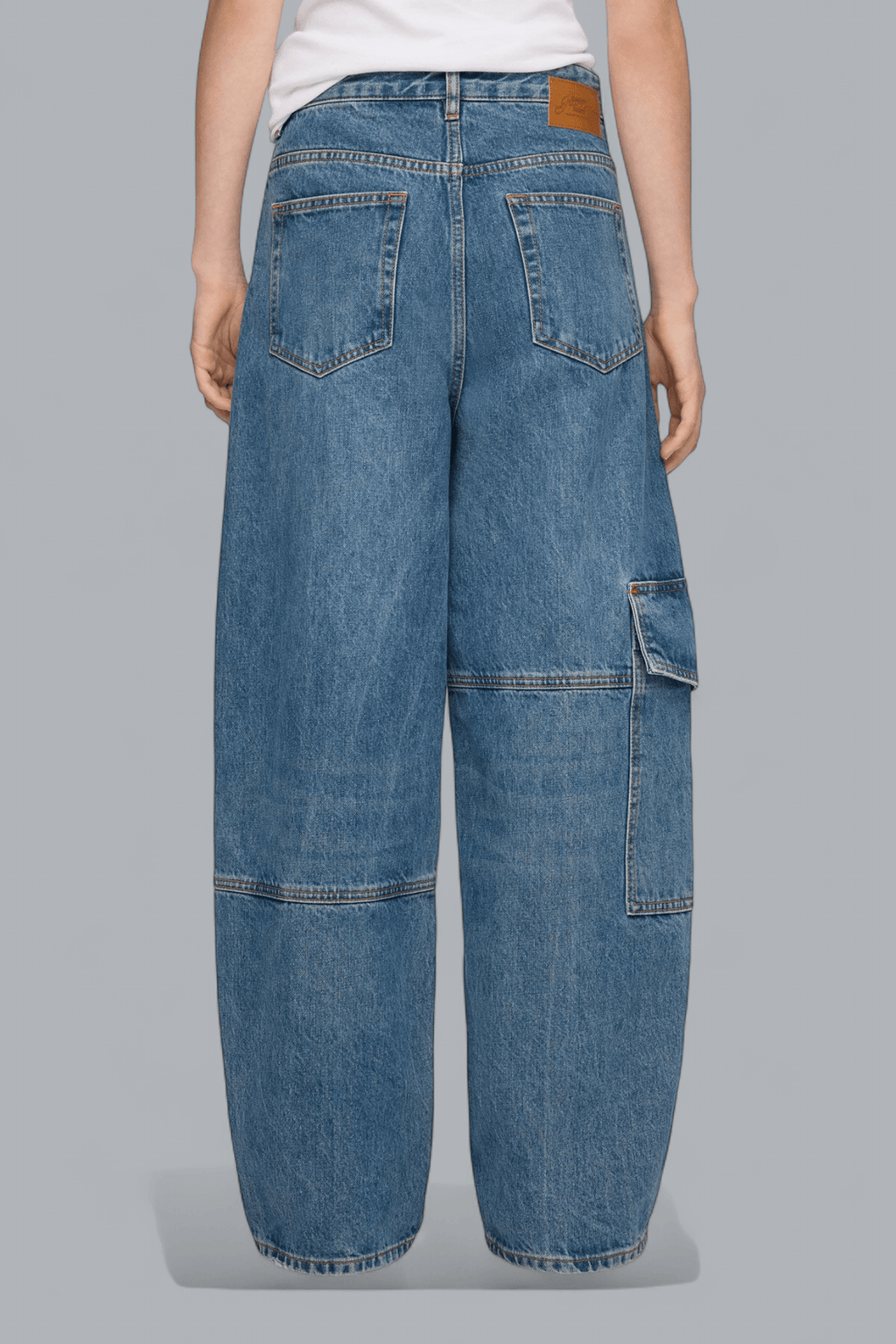RIGID DENIM LACE AUDRI JEANS