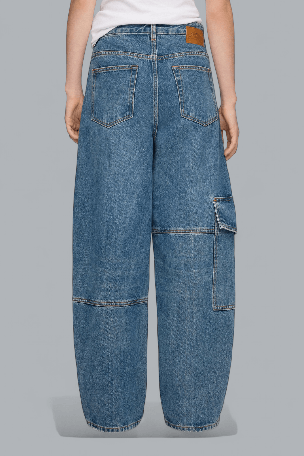 RIGID DENIM LACE AUDRI JEANS