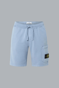 ORGANIC COTTON FLEECE SHORTS POWDER BLUE