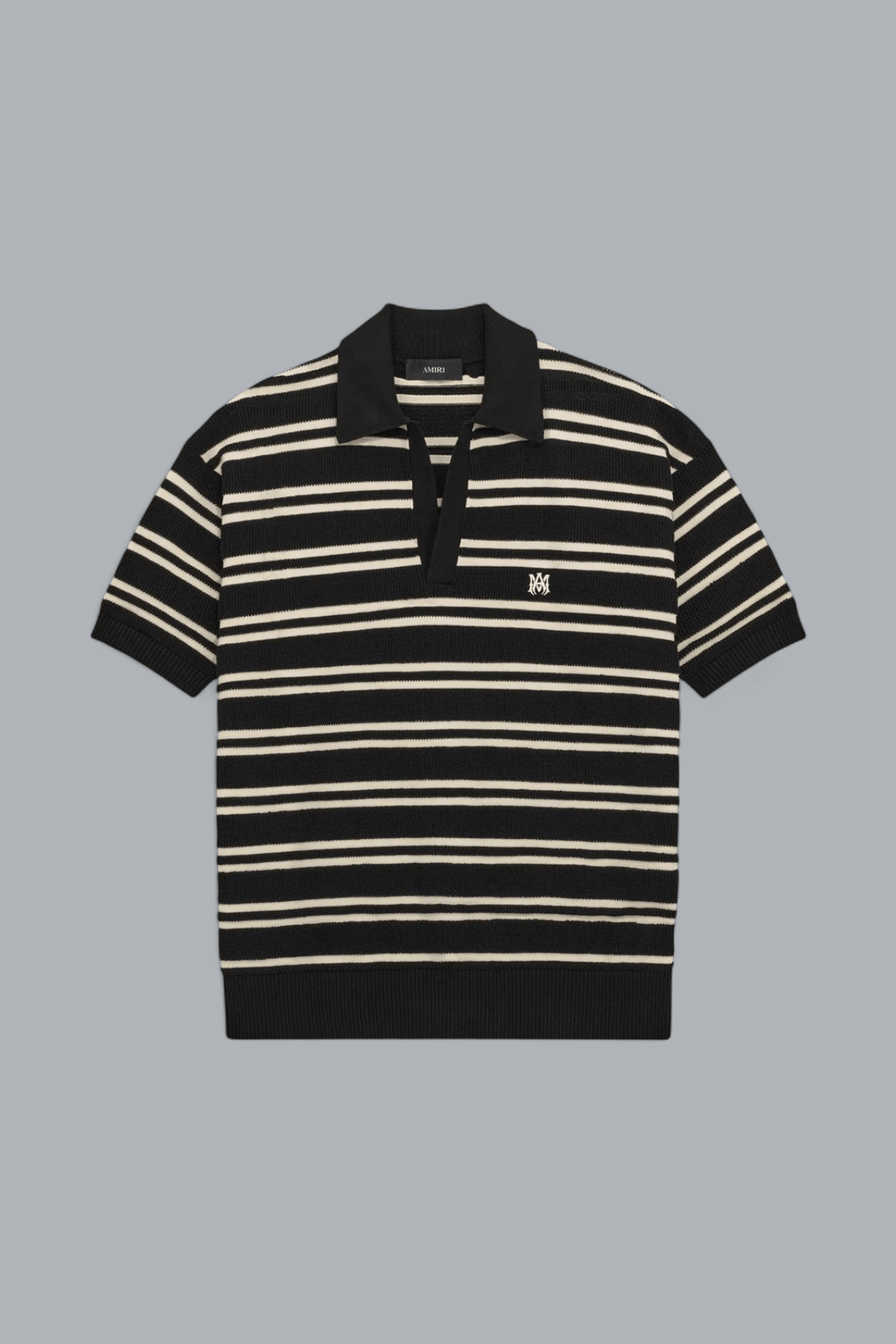 MA STRIPE KNIT POLO SHIRT