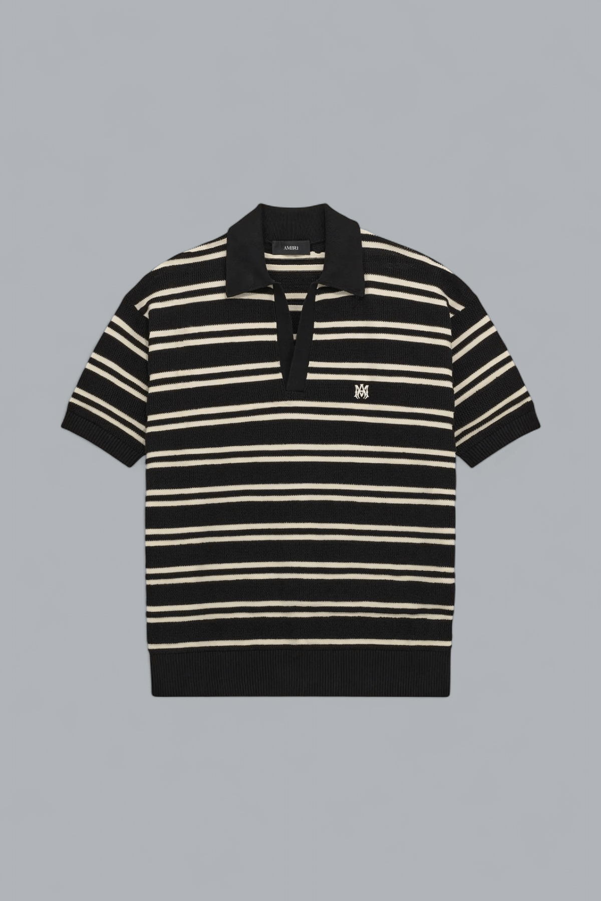 MA STRIPE KNIT POLO SHIRT