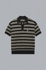 MA STRIPE KNIT POLO SHIRT