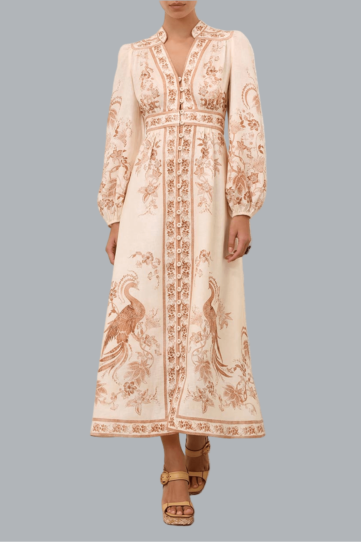 INDRA PLUNGE MIDI DRESS