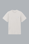 S.I. GHOST ORGANIC COTTON JERSEY CREPE T-SHIRT DUST