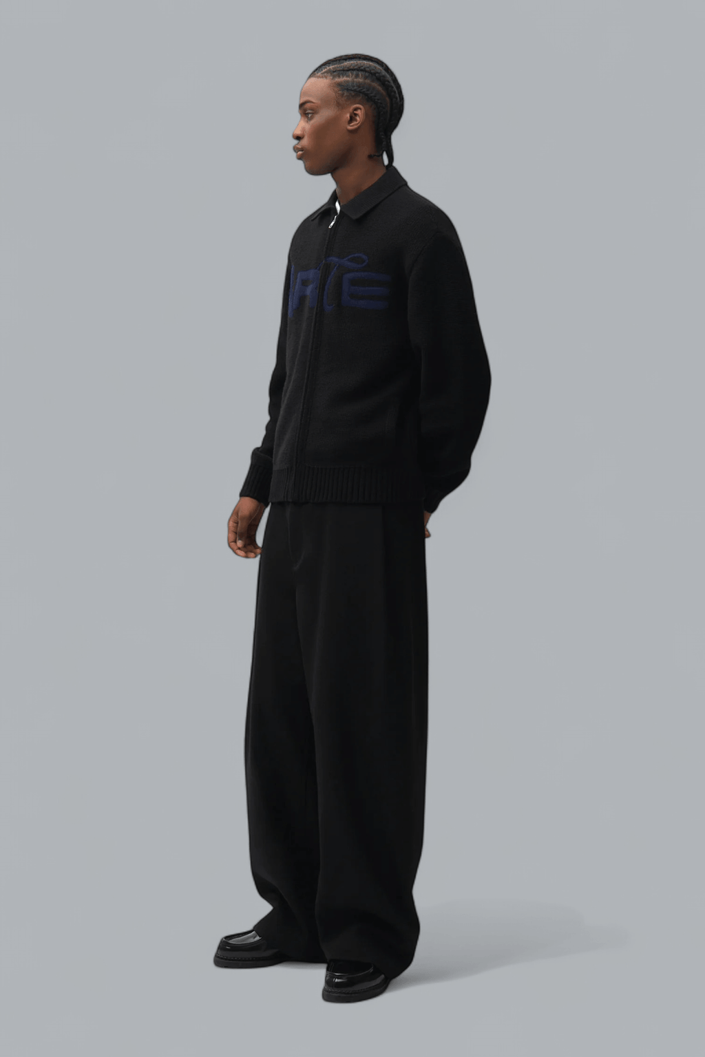 STENCIL ZIP CARDIGAN