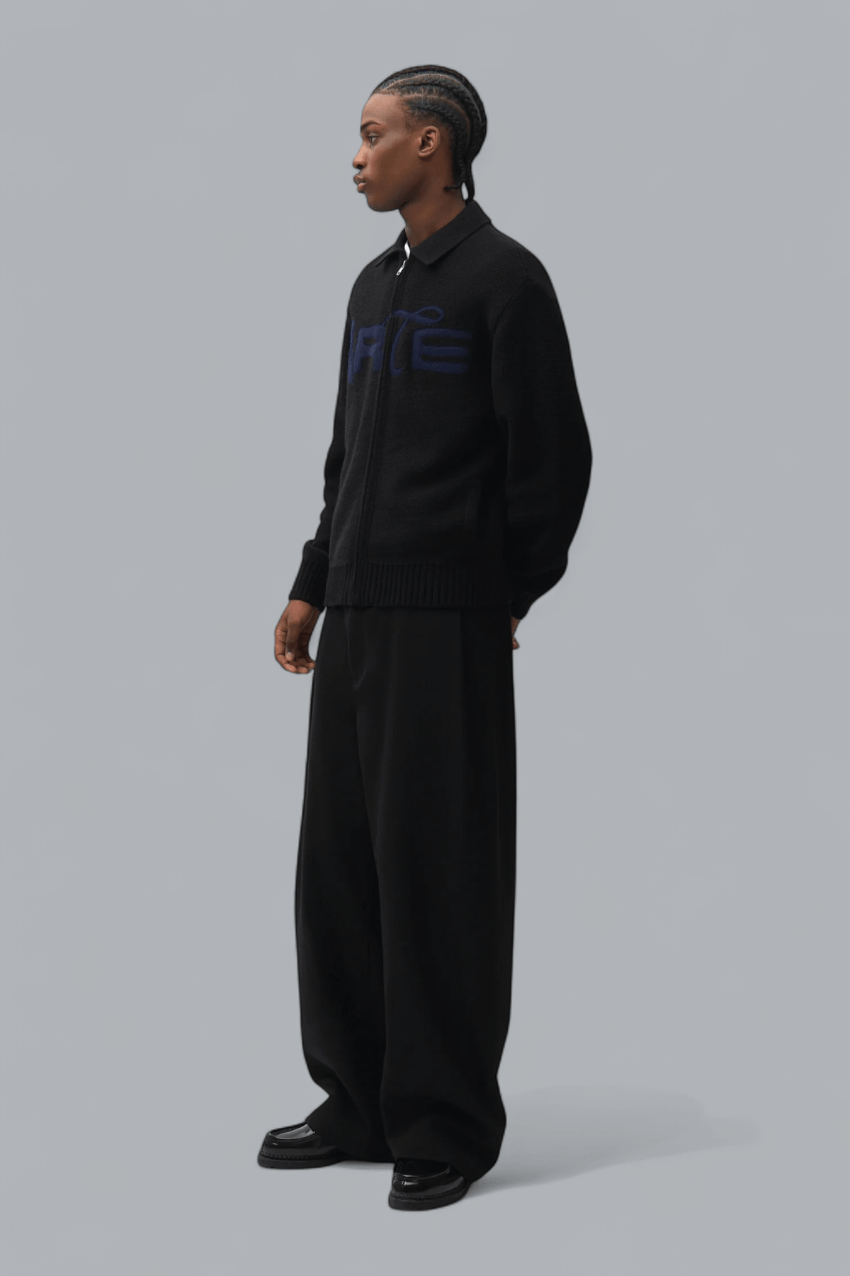 STENCIL ZIP CARDIGAN