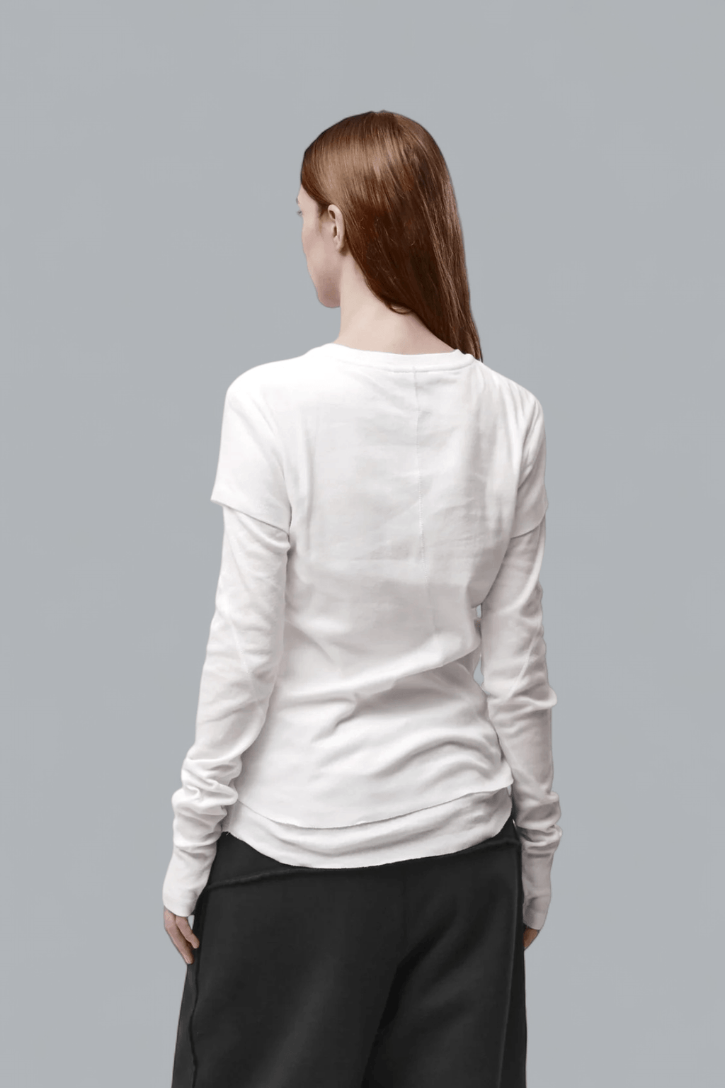 W TS 646 LANGARM-T-SHIRT MIT DOPPELLAGIGEM DESIGN
