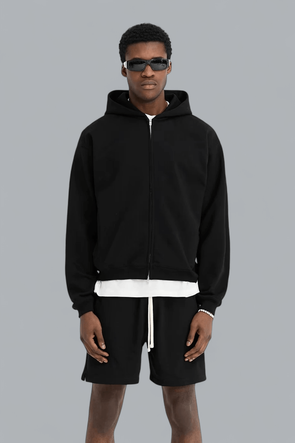 INITIAL Boxy-Oversized-Zip-Hoodie