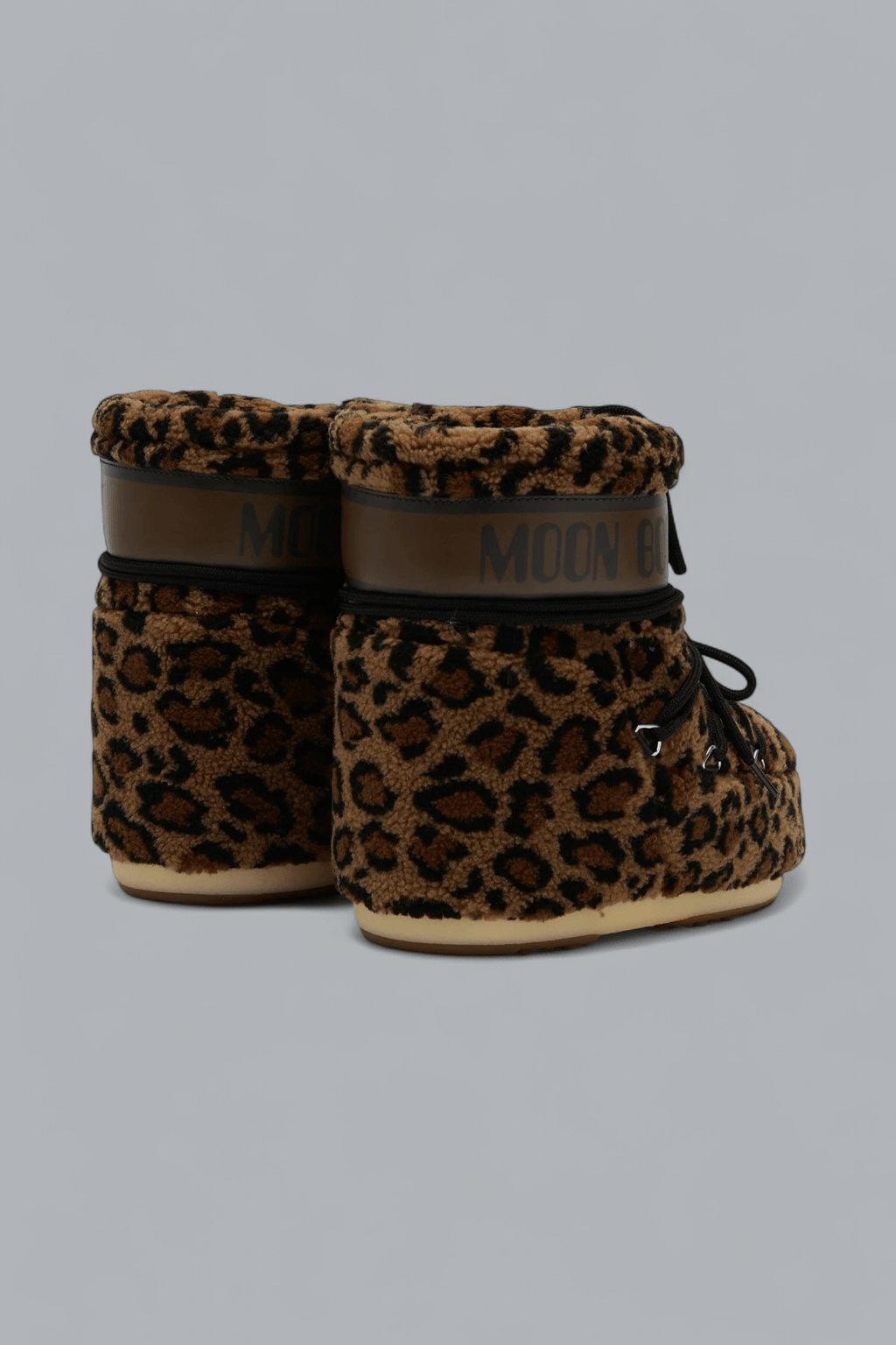ICON LOW FLEECE LEOPARD BOOTS