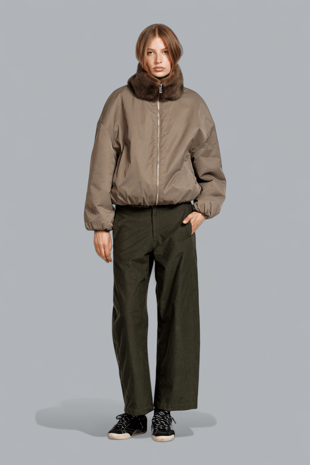 ALLY FAUX MINK JACKET