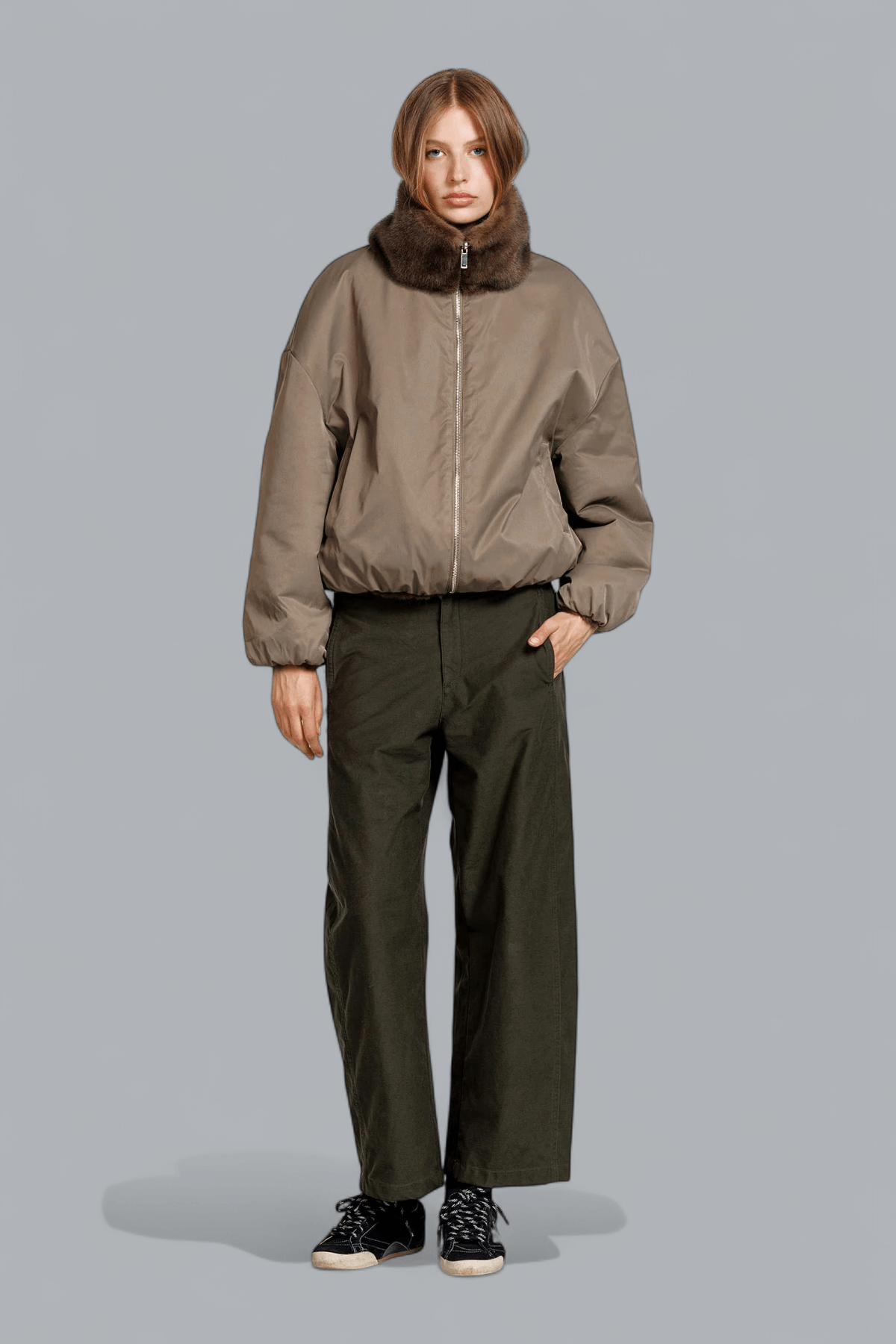ALLY FAUX MINK JACKET